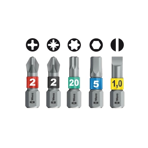 Binnenzeskant (Inbus) bit WERA BiTorsion 840-1 BTZ, 25 mm (1/4)