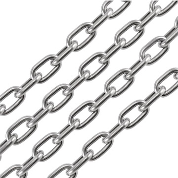 Ketting, kortschalmig - DIN 766 - Staal Elektrolytisch Verzinkt