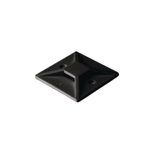 Kabelbundelband voet, zelfklevend, zwart - VF 82540 - Kunststof - Zwart